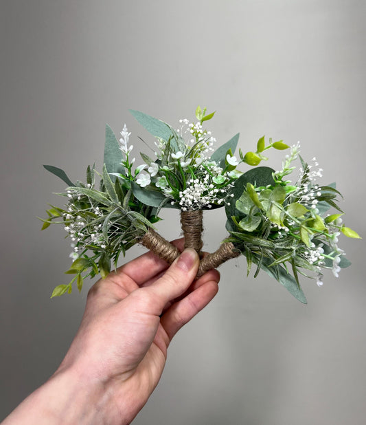 Greenery Boutonniere Wedding Groom Eucalyptus Boutonniere Buttonhole Greenery Boutonniere Baby Breath Eucalyptus Groomsmen Prom Boutonnere