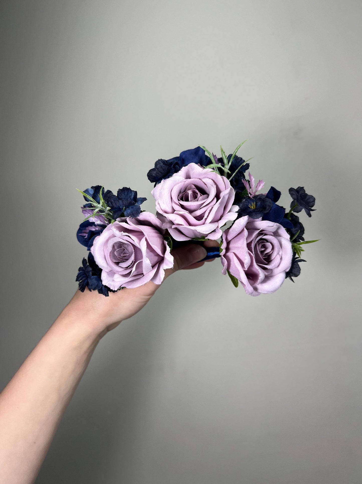 Lilac Boutonniere Wedding Navy Blue Groom Lavender Boutonnières Groomsmen Lilac Dark Blue Boutonniere Purple Navy Blue Artiticial Flower