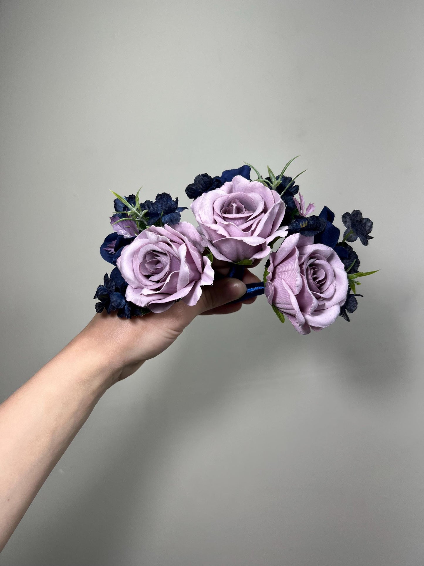 Lilac Boutonniere Wedding Navy Blue Groom Lavender Boutonnières Groomsmen Lilac Dark Blue Boutonniere Purple Navy Blue Artiticial Flower
