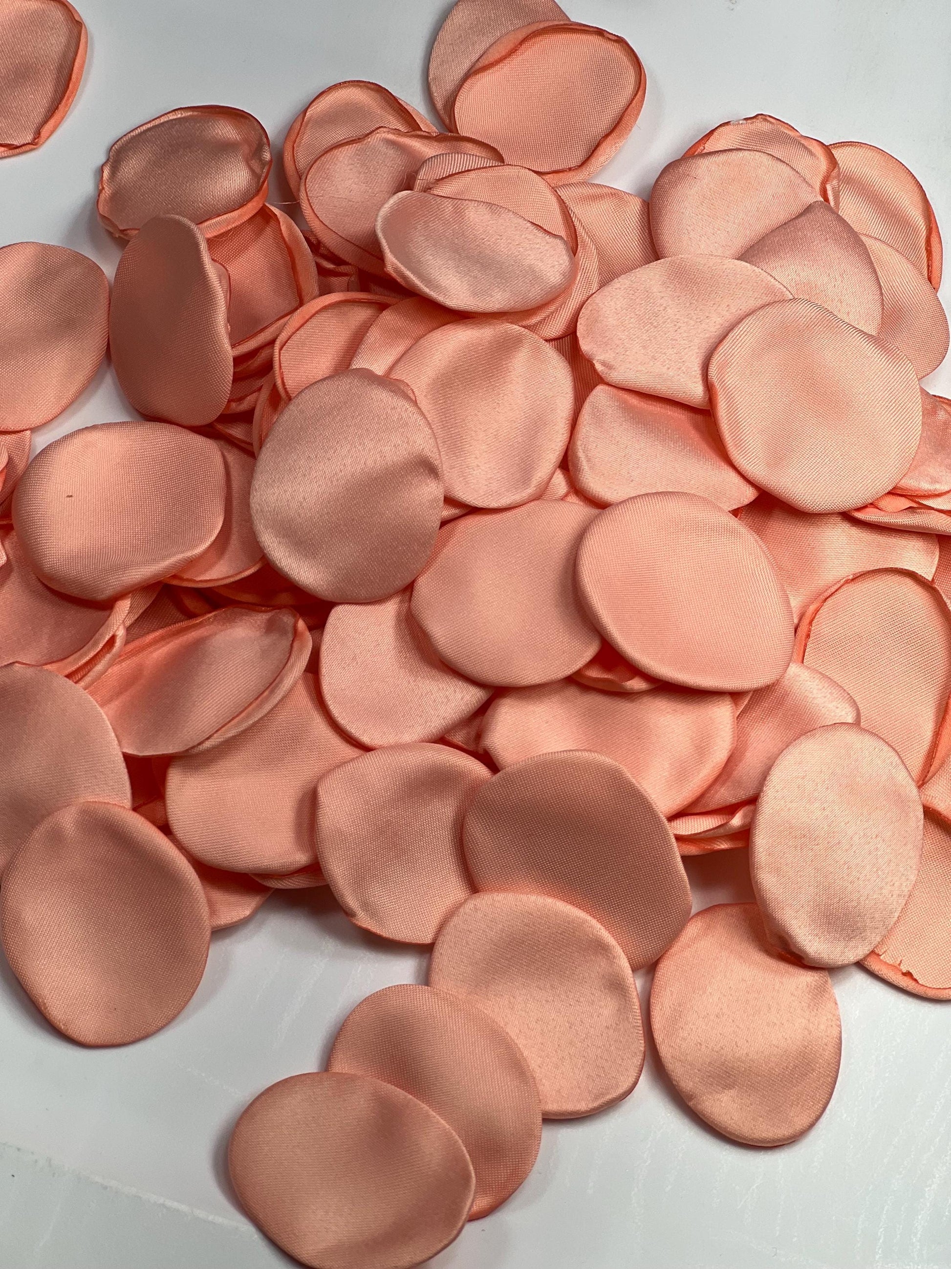 Peach Coral Petals Wedding Décor Flower Girl Petals Pink Wedding Aisle Decor Flower Petals Blush Ceremony Decor Bridal Shower Confetti