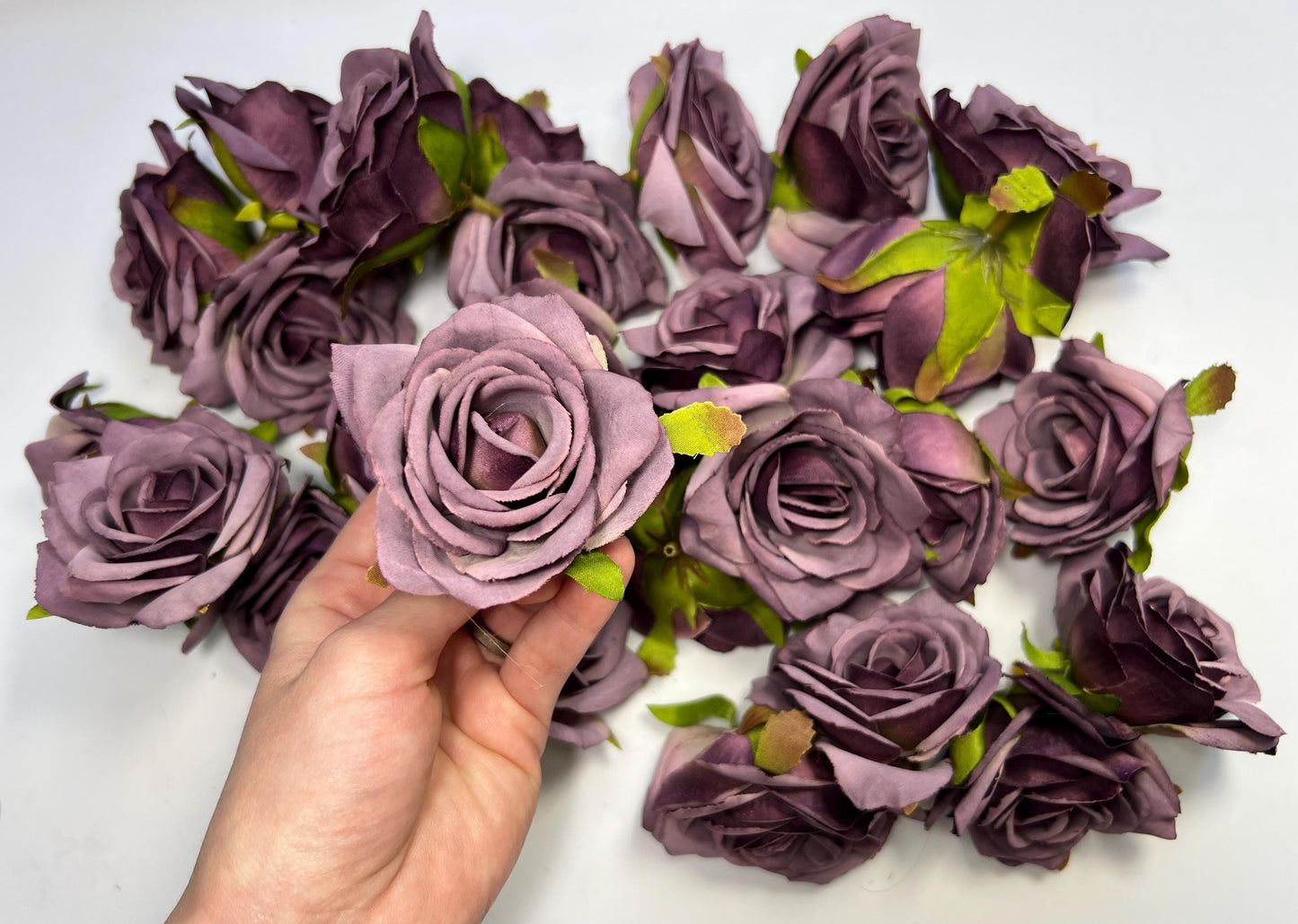 Plum Flower Heads Wedding Dark Purple Roses Artificial Plum Head Rose Silk Deep Purple Wedding Craft Supplies Purple Flowers Head Faux