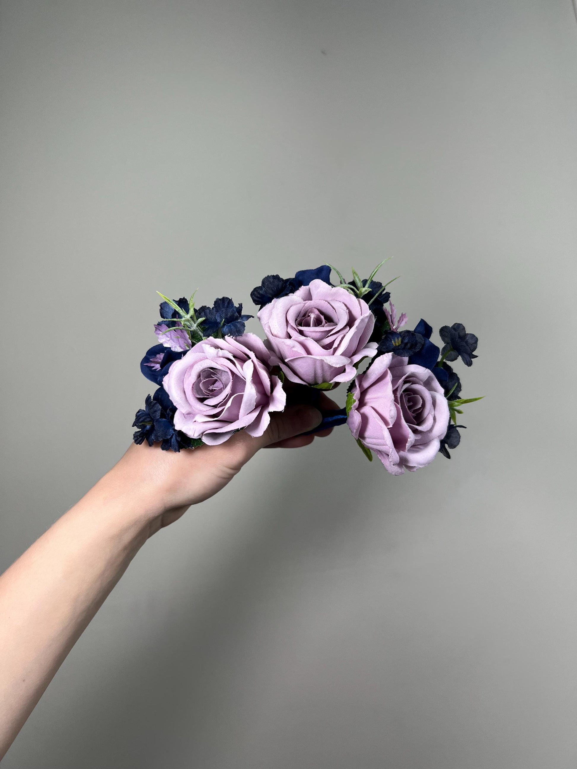 Lilac Boutonniere Wedding Navy Blue Groom Lavender Boutonnières Groomsmen Lilac Dark Blue Boutonniere Purple Navy Blue Artiticial Flower