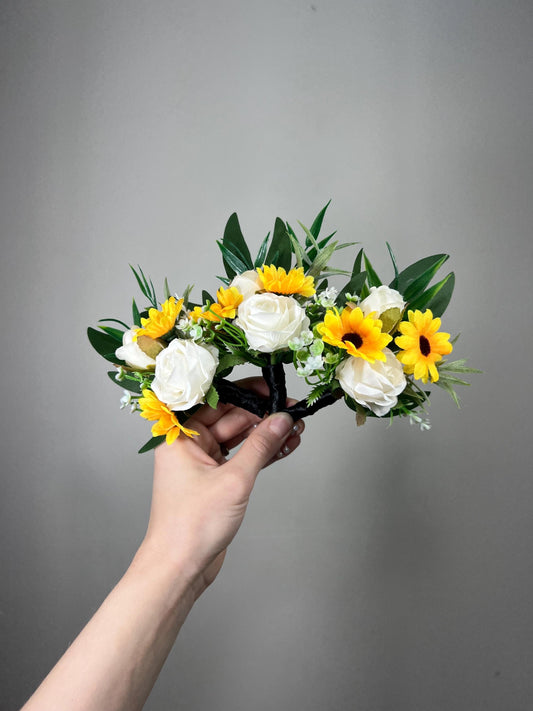Sunflower Corsage Wedding Wrist Sunflowers Corsage Mom Yellow Sunflowers White Corsage Bridesmaids Corsage Fall Artificial Flowers Reddit