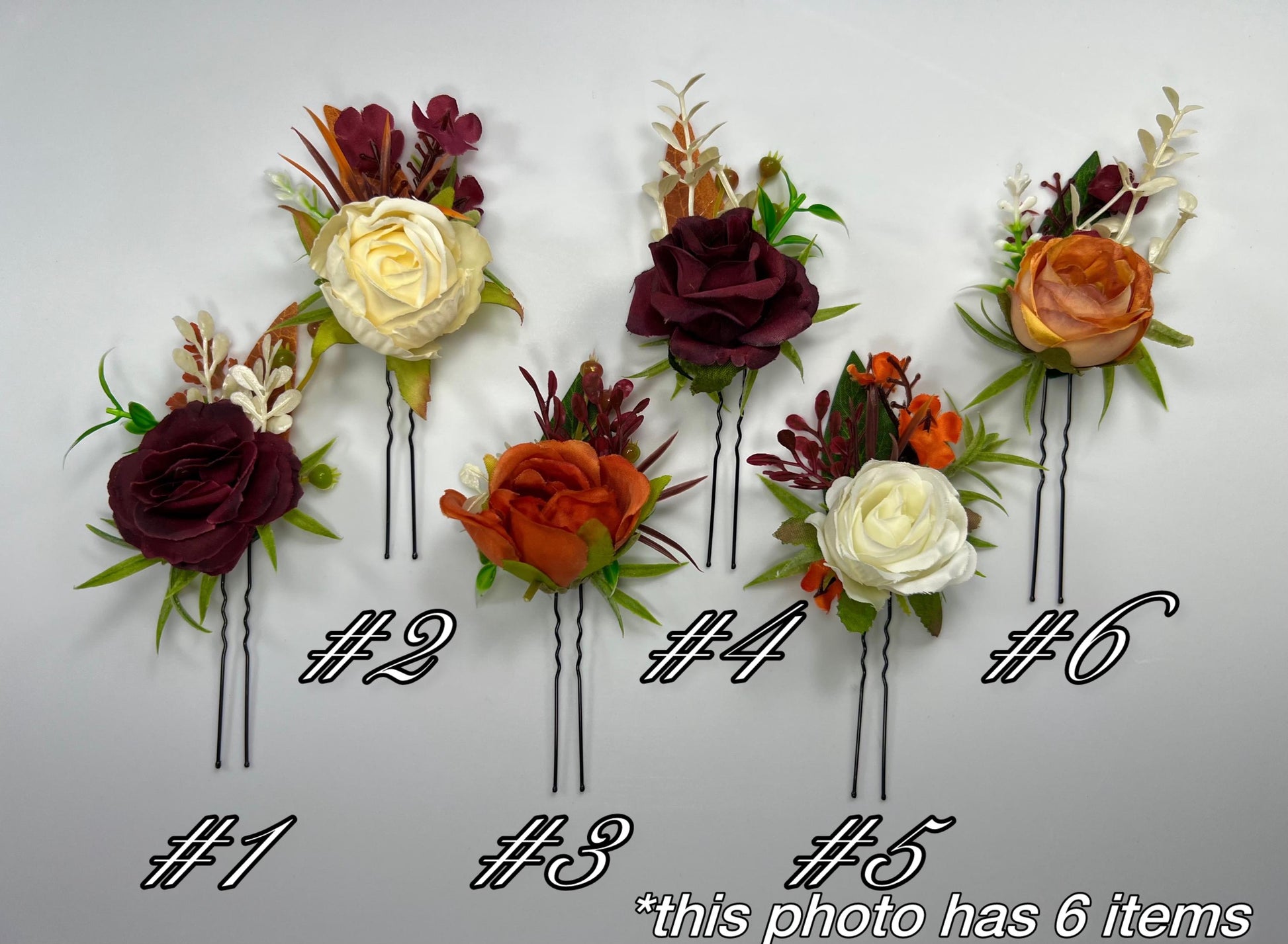 Wedding Bouquet Terracotta Rust Bouquet Bridesmaids Cinnamon Fall Burgundy Orange White Ivory Bouquet Artificial Flower