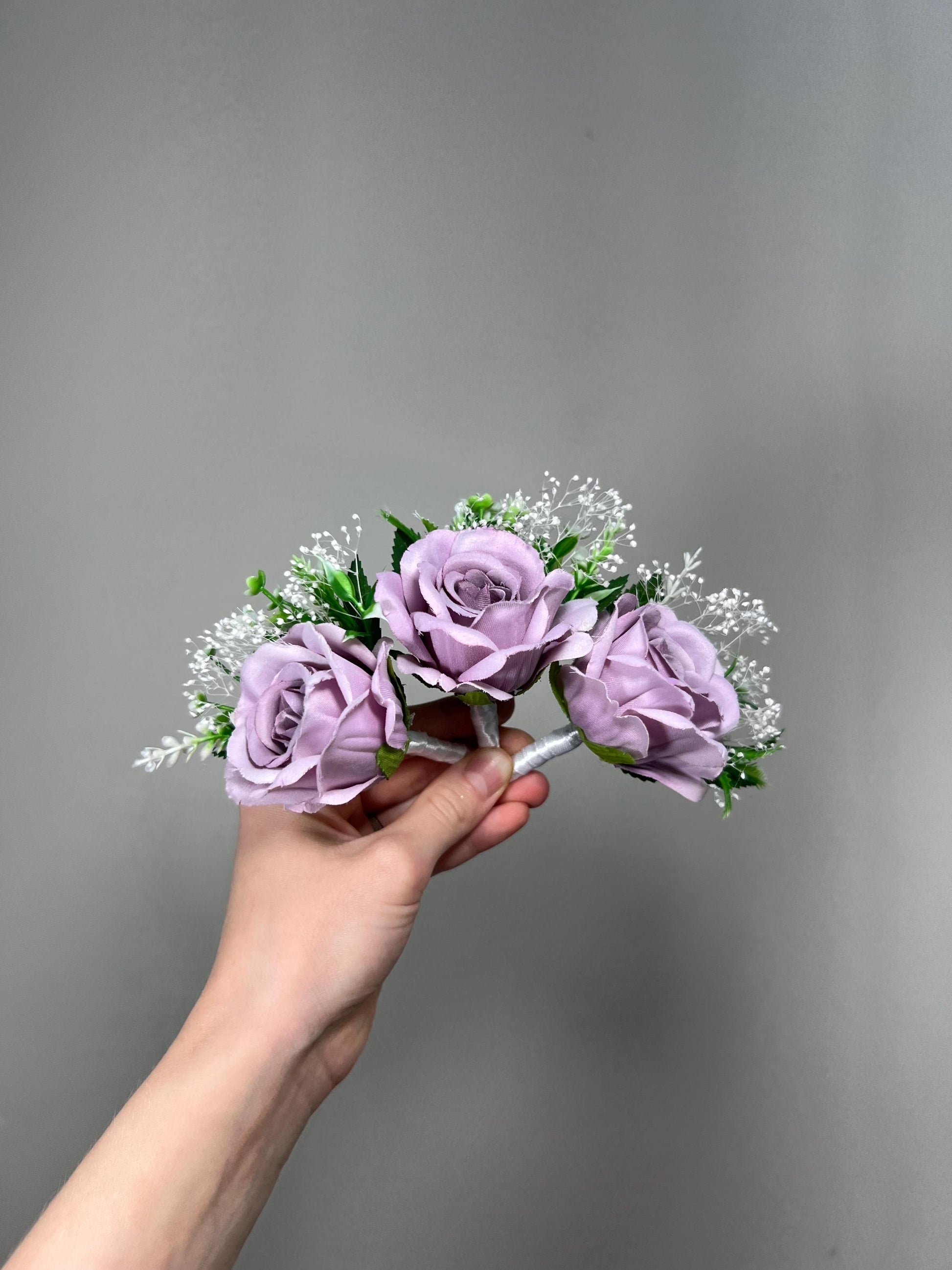 Lavender Boutonniere Wedding Lilac Groom Boutonnières Groomsmen Purple Boutonniere Lavender Baby Breath Boutonniere Artiticial Flower