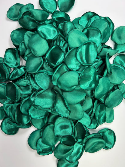 Emerald Green Petals Wedding Decor Flower Girl Petals Jade Green Wedding Aisle Petals Flower Teal Green Ceremony Decor Confetti Peacock