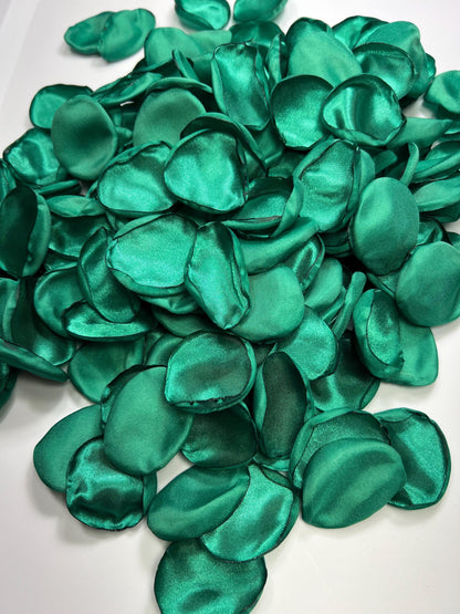 Emerald Green Petals Wedding Decor Flower Girl Petals Jade Green Wedding Aisle Petals Flower Teal Green Ceremony Decor Confetti Peacock