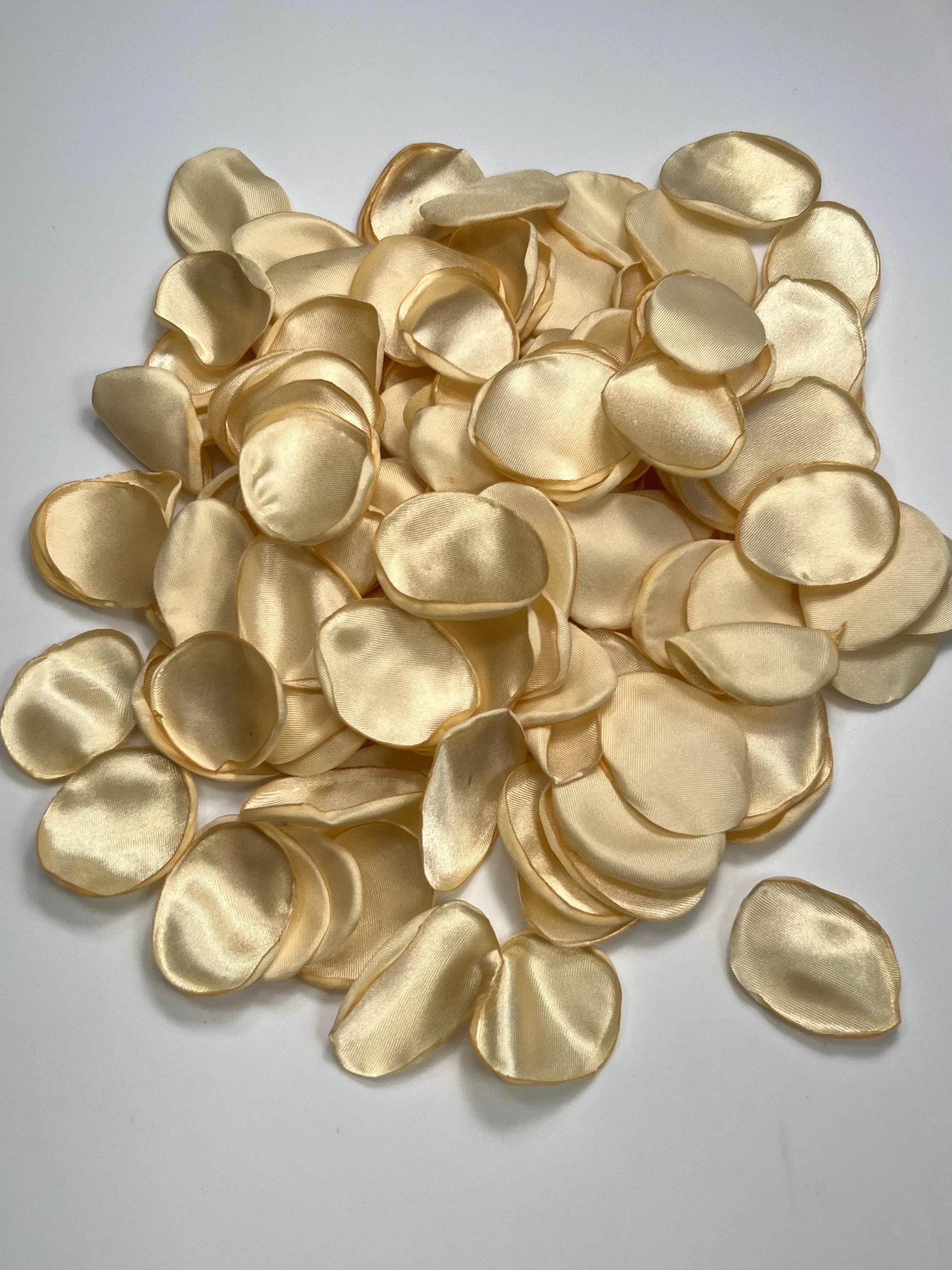 Champagne Petals Wedding Decor Flower Girl Petals Ivory Wedding Aisle Decor Flower Petals Soft Gold Ceremony Confetti Beige Bridal Shower