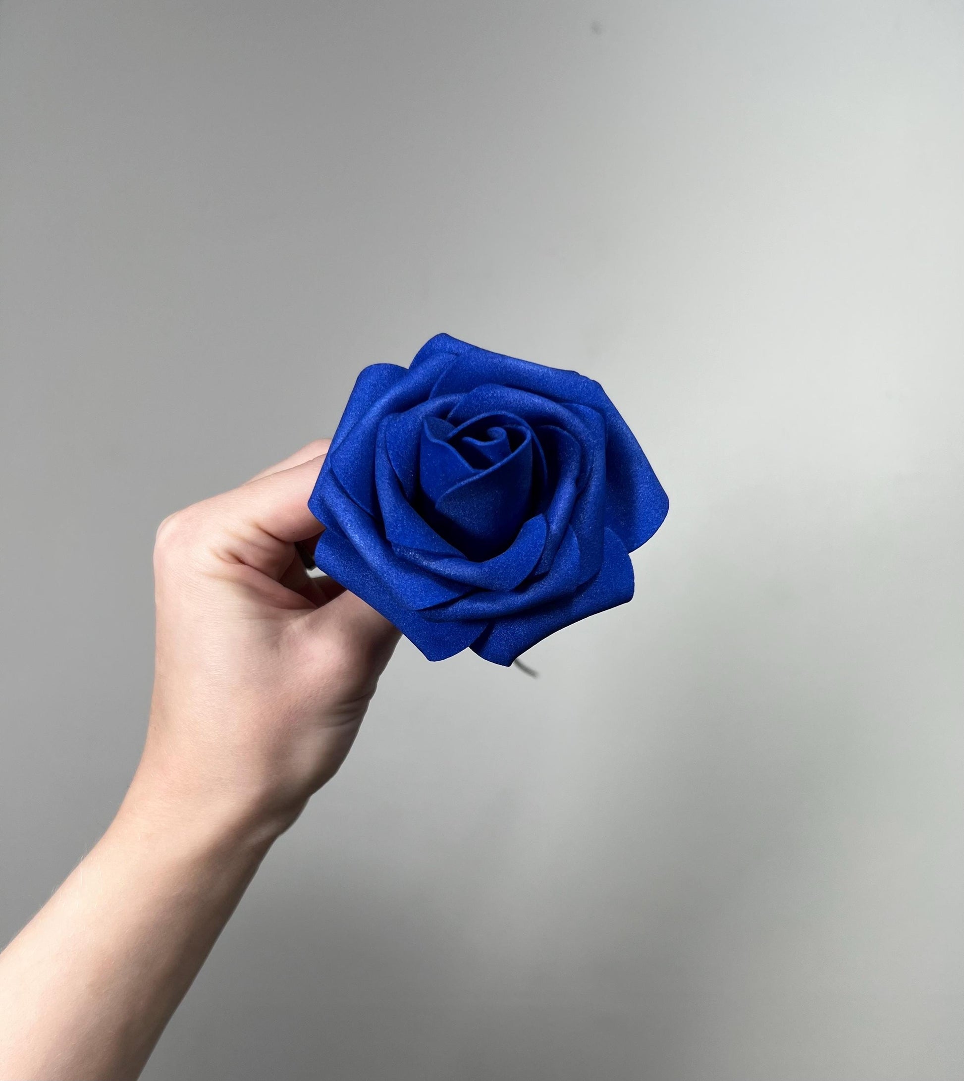 Royal Blue Flower Head Wedding Decor Dark Blue Small Flower Rose Wedding DIY Craft Supplies Wedding Deep Blue Flower Head Artiticial Rose