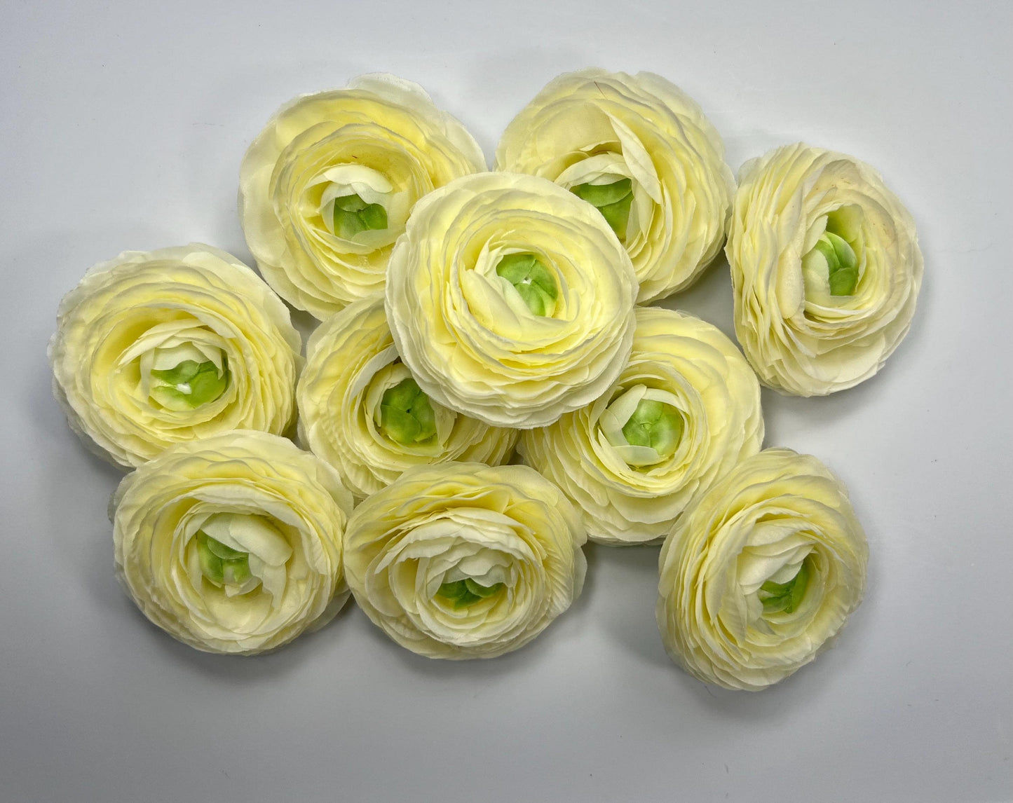 Coral Ranunculus Flower Heads Wedding Sunset Flowers Artificial DIY Craft Supplies Bouquet Flame Rununculus Heads Faux Decor Silk Flowers