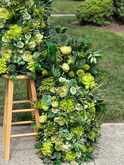 Set of 2 Wedding Aisle Marker Flower Floor Arrangement Barrel Décor Grass Green Flowers Greenery Ground Arch Eucalyptus Reddit
