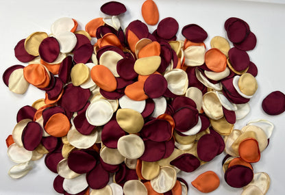 Burgundy Orange Petals Wedding Decor Flower Girl Petals Terracotta Gold Burgundy Wedding Aisle Decor Flower Petals Rust Champagne Confetti