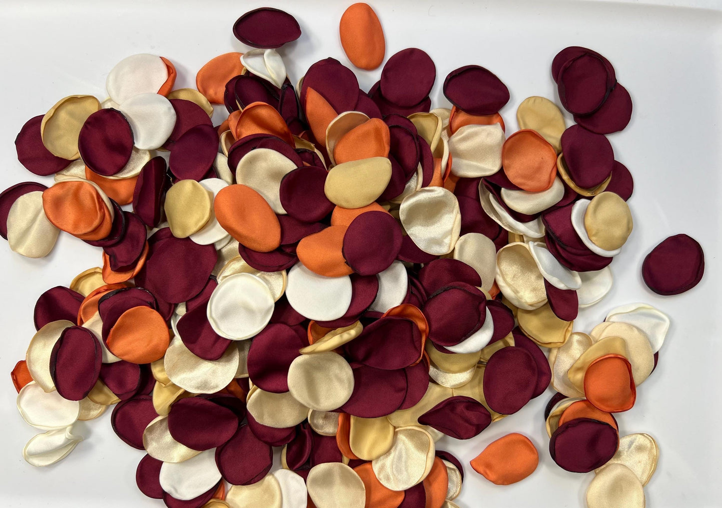Burgundy Orange Petals Wedding Decor Flower Girl Petals Terracotta Gold Burgundy Wedding Aisle Decor Flower Petals Rust Champagne Confetti