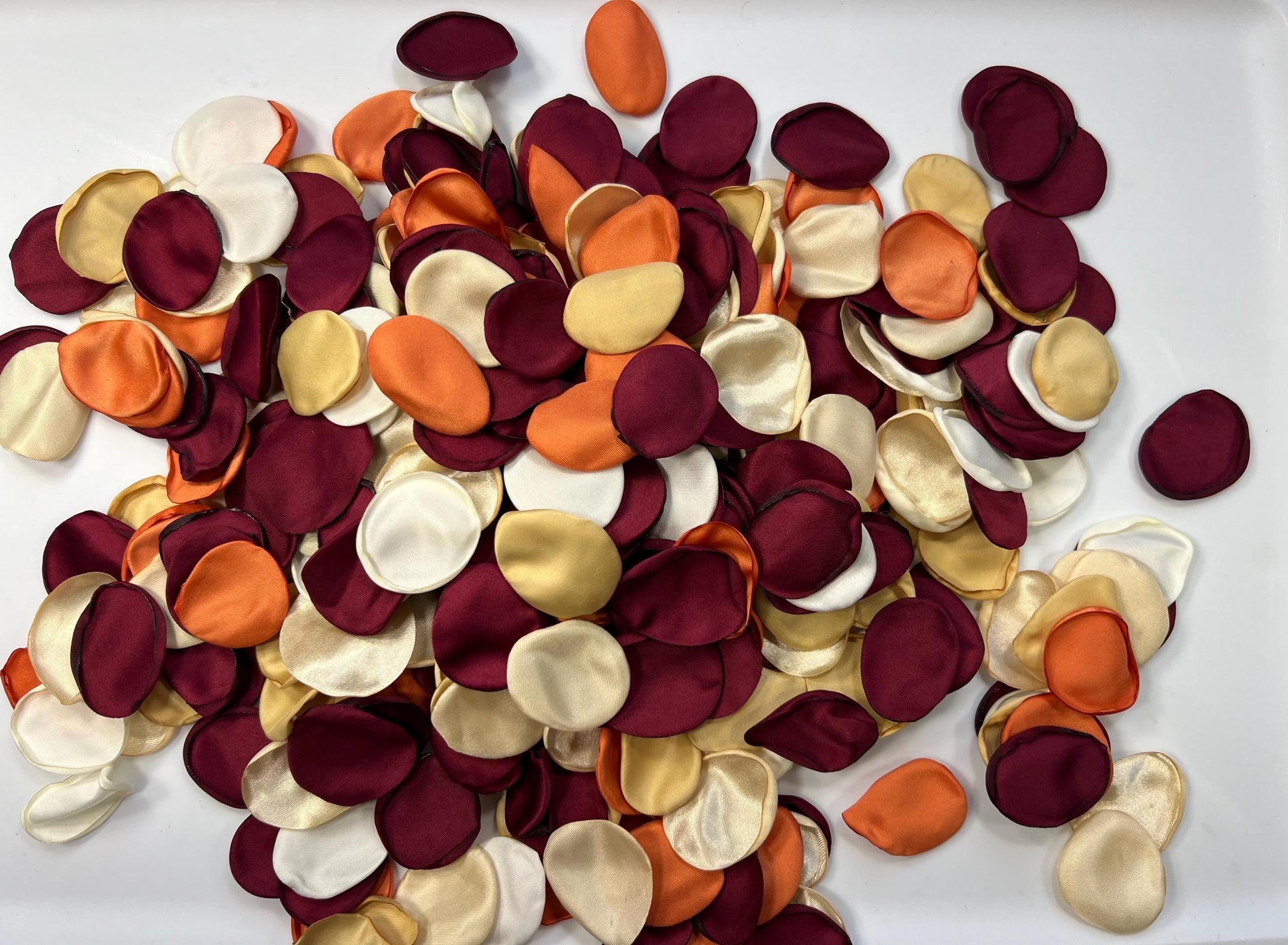 Burgundy Orange Petals Wedding Decor Flower Girl Petals Terracotta Gold Burgundy Wedding Aisle Decor Flower Petals Rust Champagne Confetti