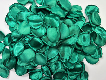 Emerald Green Petals Wedding Decor Flower Girl Petals Jade Green Wedding Aisle Petals Flower Teal Green Ceremony Decor Confetti Peacock