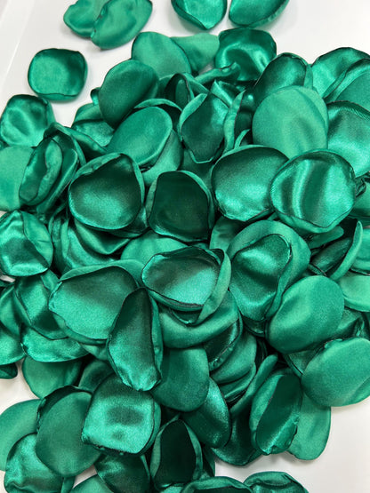 Emerald Green Petals Wedding Decor Flower Girl Petals Jade Green Wedding Aisle Petals Flower Teal Green Ceremony Decor Confetti Peacock