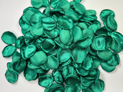 Emerald Green Petals Wedding Decor Flower Girl Petals Jade Green Wedding Aisle Petals Flower Teal Green Ceremony Decor Confetti Peacock