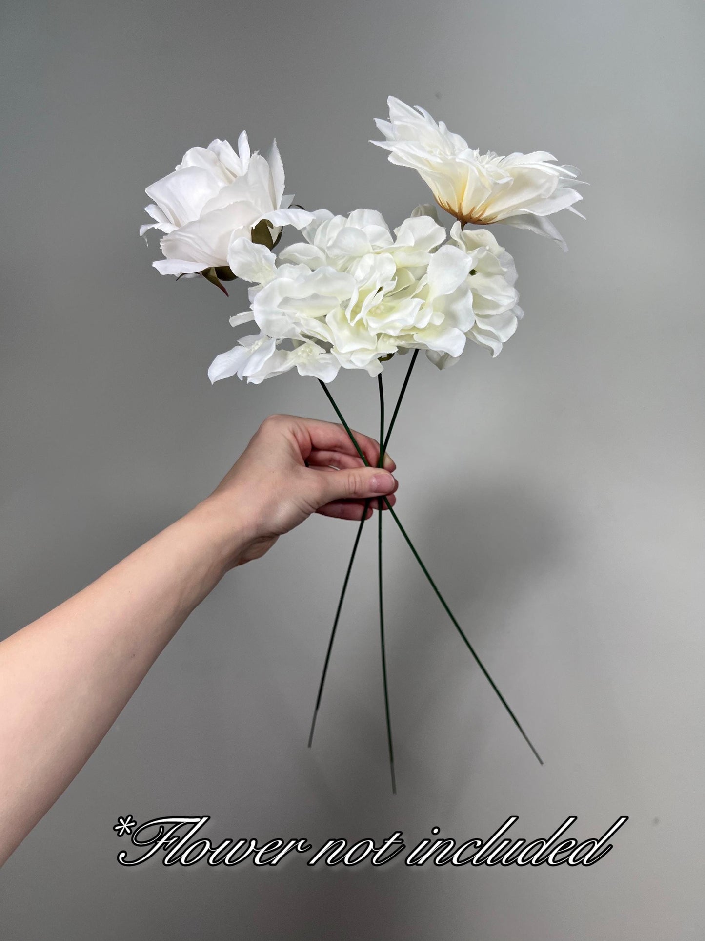 Flower Stem Wire for Flower Heads Green DIY Bouquet Stem Diameter 2 mm Length 15.75" Stem Wrapping and Crafts Iron Wire