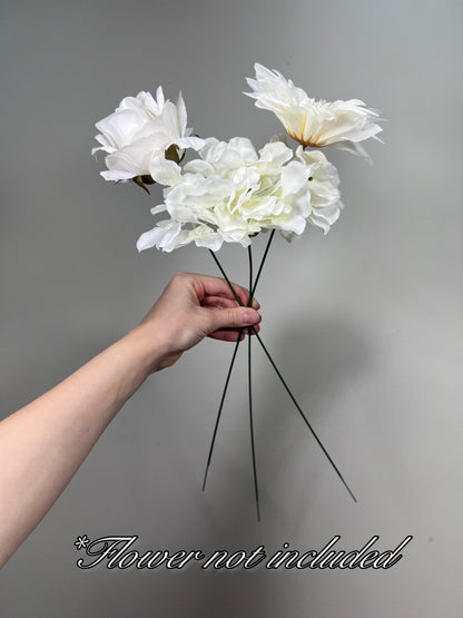 Flower Stem Wire for Flower Heads Green DIY Bouquet Stem Diameter 2 mm Length 15.75" Stem Wrapping and Crafts Iron Wire