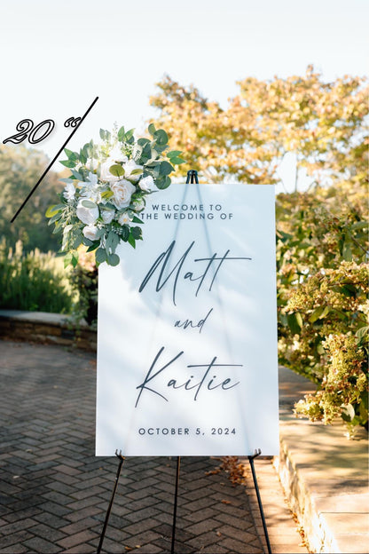 Wedding Welcome Sign Floral White Arrangement Ivory Corner for Welcome Sign Floral Piece White Artificial Flowers Sage Greenery Eucalyptus
