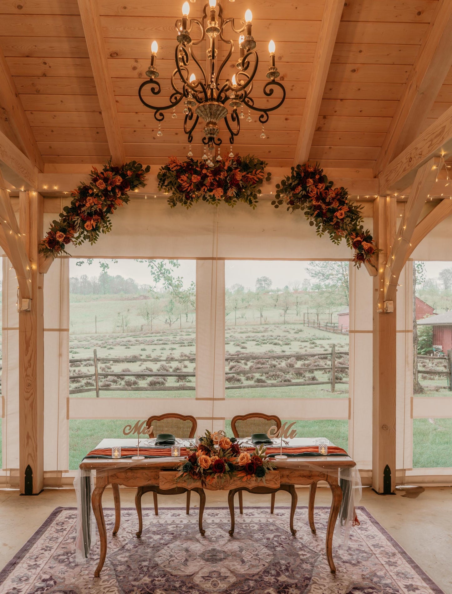 Teal Arch Arrangement Wedding Rust Dark Teal Burgundy Arbor Arrangement Burnt Orange Teal Arch Arrangement Terracotta Brown Teal Blue