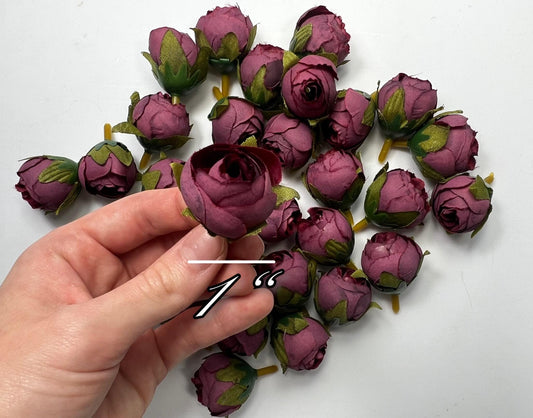Burgundy Flower Head Wedding Burgundy Flower Heads Rose Small Maroon Wedding Craft Supplies Burgundy Artificial Peony Head Wine Red Silk