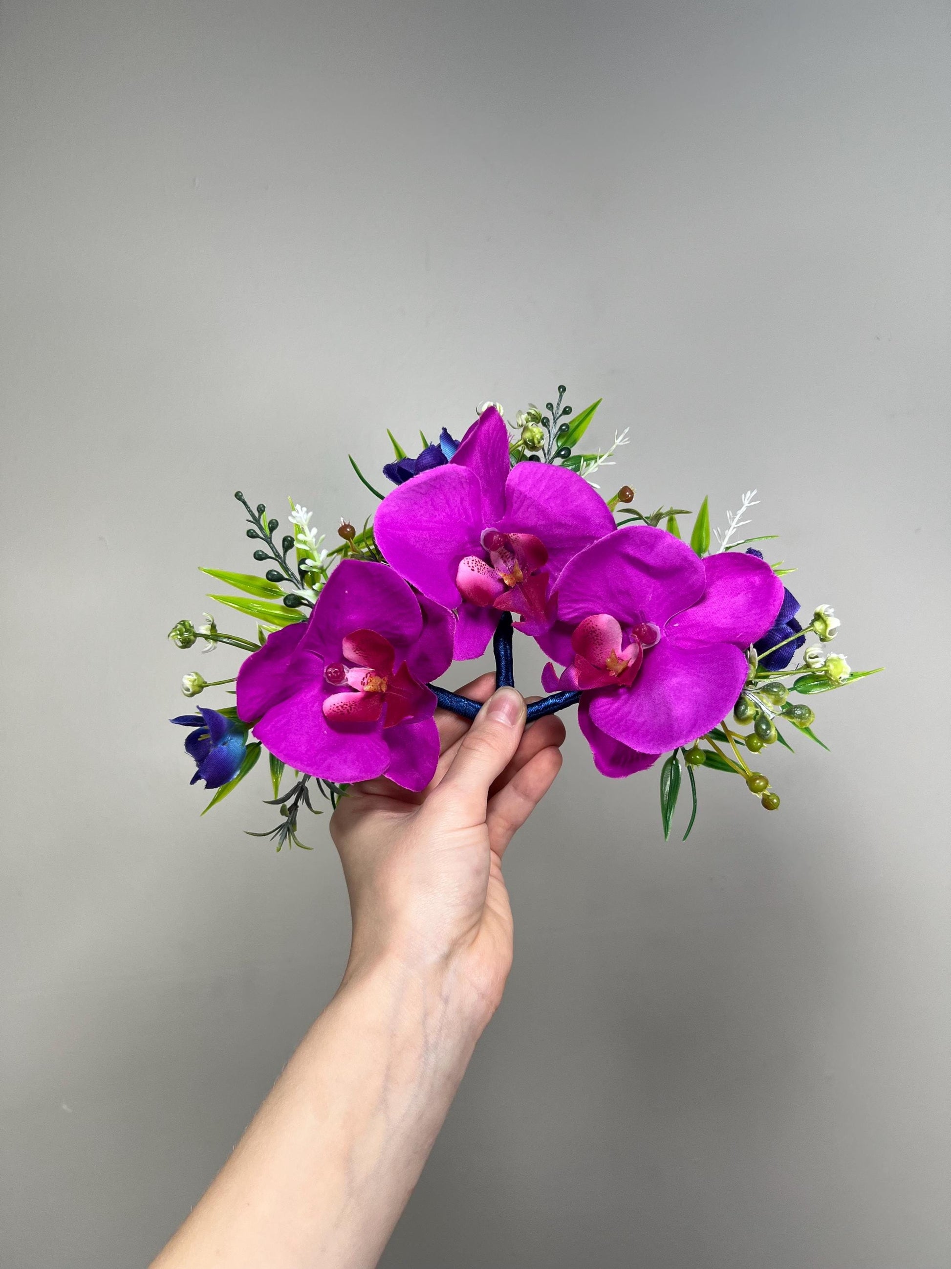 Orchid Boutonniere Wedding Groom Fuchsia Boutonnière Hot Pink Groomsmen Beach Boutonniere Tropical Royal Purple Orchid Artificial Flowers