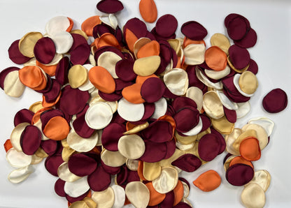 Burgundy Orange Petals Wedding Decor Flower Girl Petals Terracotta Gold Burgundy Wedding Aisle Decor Flower Petals Rust Champagne Confetti