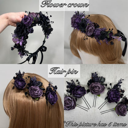 Black Bouquet Wedding Dark Purple Bridal Wedding Gothic Bouquet Black Decor Purple Black Bridesmaids Bouquet Plum Artificial Flower Reddit