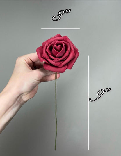 Black Flower Head Wedding Decor Black Small Artiticial Flower Rose Wedding DIY Craft Supplies Wedding Black Flower Head Black Foam