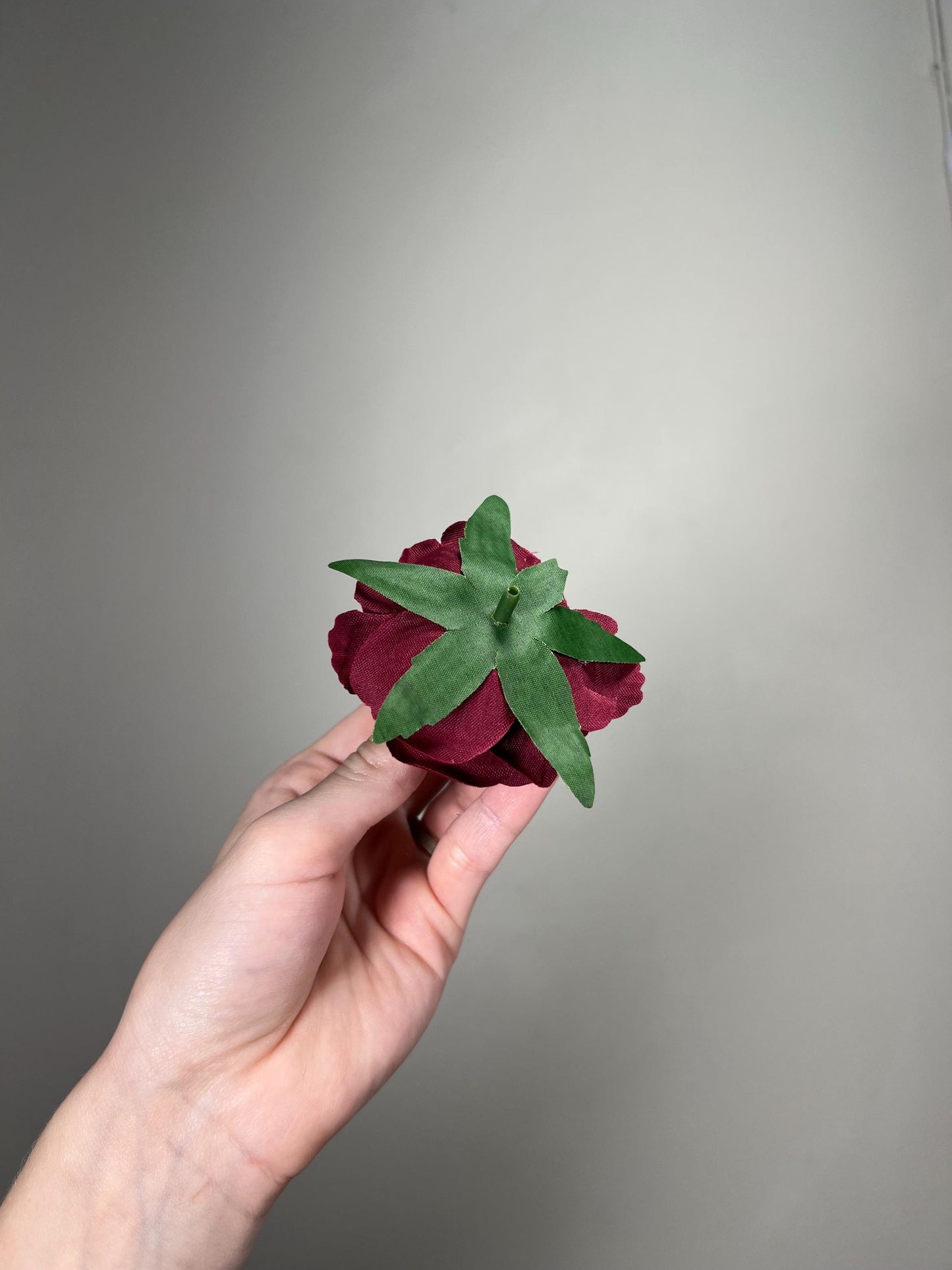 Burgundy Rose Head 2" Wedding Decor Velvet Burgundy Rose Small Maroon Wedding DIY Craft Supplies Silk Rose Head Wine Red Dark Artificial