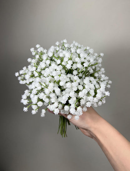 Baby’s Breath Bouquet Artificial Flowers Gypsophila DIY Wedding White Baby Breath Fake Home Decor Floral Accessories Bundle Faux Realistic