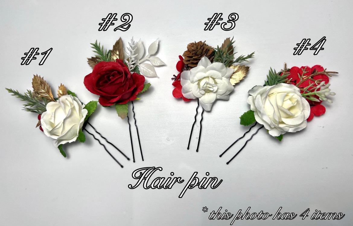 Christmas Boutonnière Wedding Red Boutonniere Groom White Groomsmen Rustic Gold Boutonniere Winter Tree Pine Cone Artificial Flower