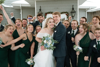 Dusty Blue White Bouquet Wedding Bridal Bouquet Ivory Dusty Blue Bouquet Bridesmaids Blue Cream Bouquet Eucalyptus Artificial Flower