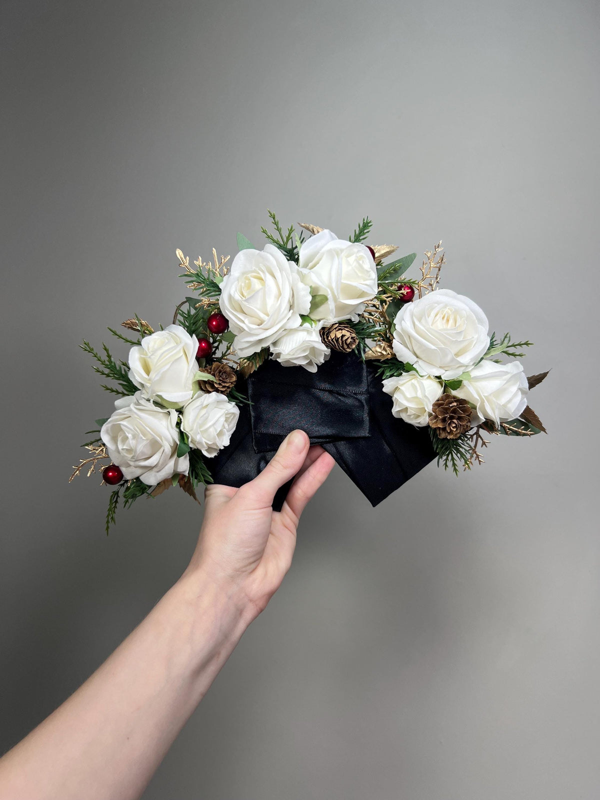 Christmas Pocket Boutonniere Wedding White Groom Pocket Boutonnière Square Winter Groomsmen Gold Ivory Pine Cones Artificial Flower Reddit