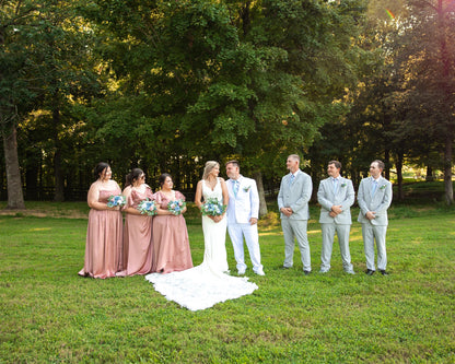 Dusty Blue Pink Bouquet Wedding Bridal Blue Pink Bouquet Dusty Blue Blush Pink Bouquet Bridesmaids Dusty Rose White Blue Bouquet Artificial
