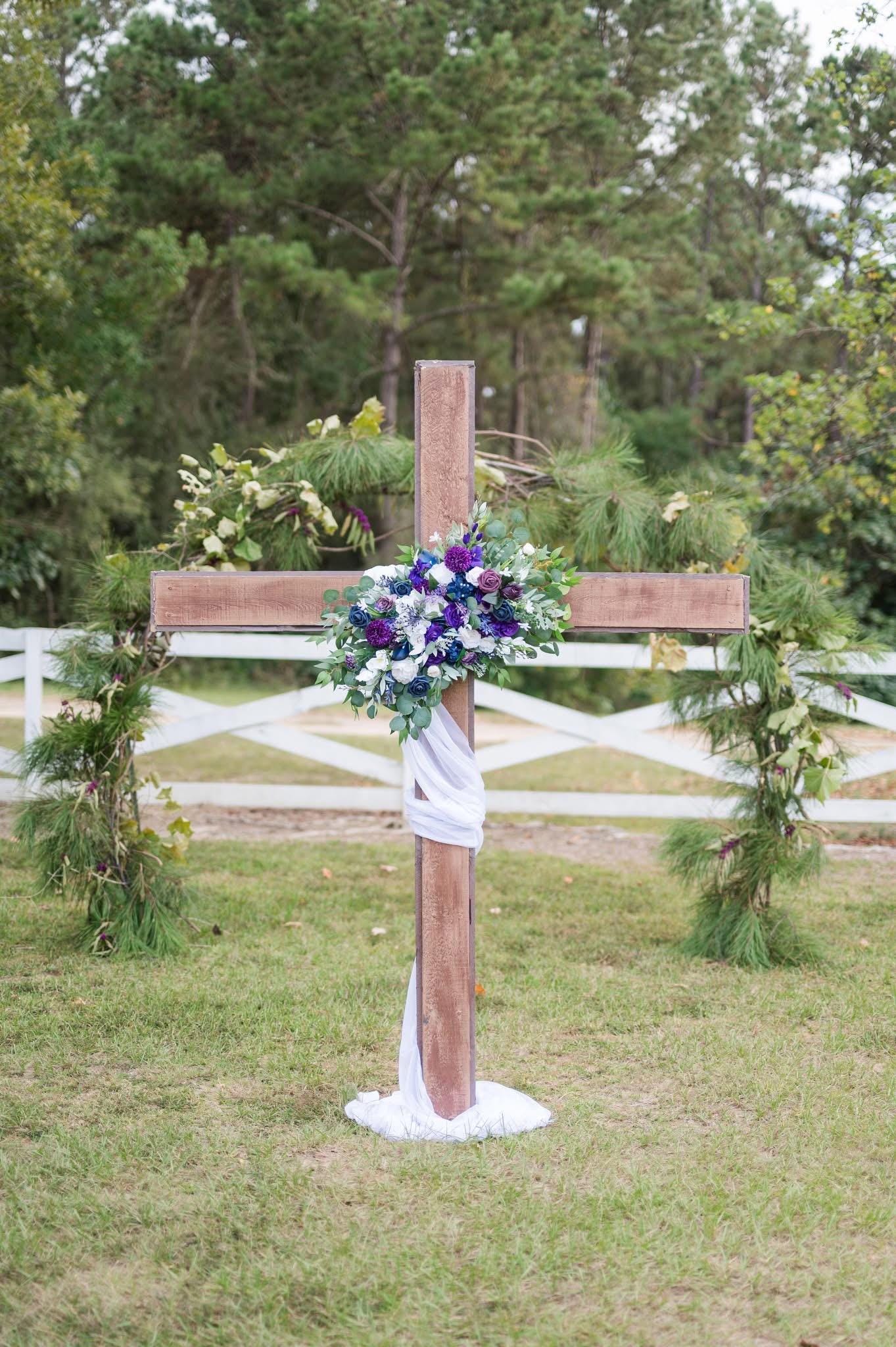 Purple White Navy Blue Arch Arrangement Wedding Deep Purple Royal Navy Blue Arbor Arrangement Ivory Eucalyptus Dark Blue Plum Artificial