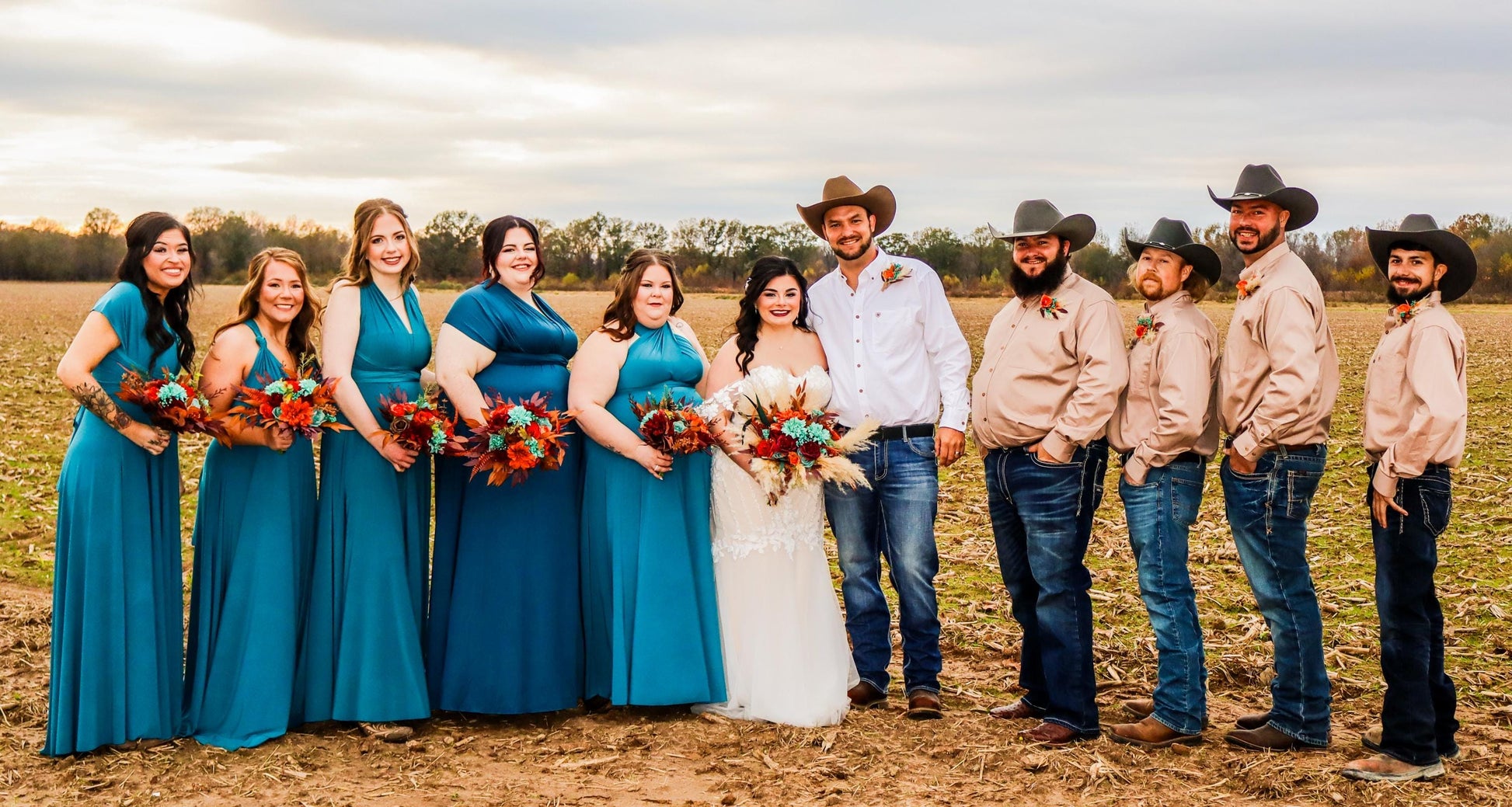 Teal Orange Burgundy Bouquet Bridal Turquoise Terracotta Wine Red Bridesmaids Bouquet Burnt Orange Teal Blue Maroon Artificial Flower