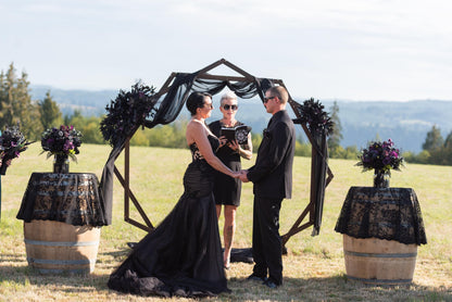 Black Arch Arrangement Wedding Gothic Black Plum Decor Arbor Arrangement Dark Purple Decor Swag Halloween Backdrop Black Artificial Flower