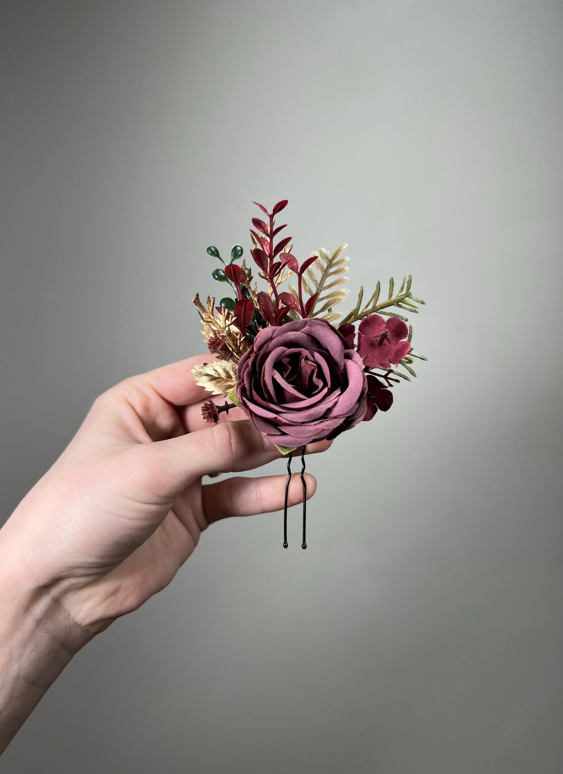 Burgundy Dusty Rose Corsage Wedding Mauve Rustic Wrist Corsage Bridesmaids Prom Gold Wine Red Maroon Wristlet Blush Artificial Flowers