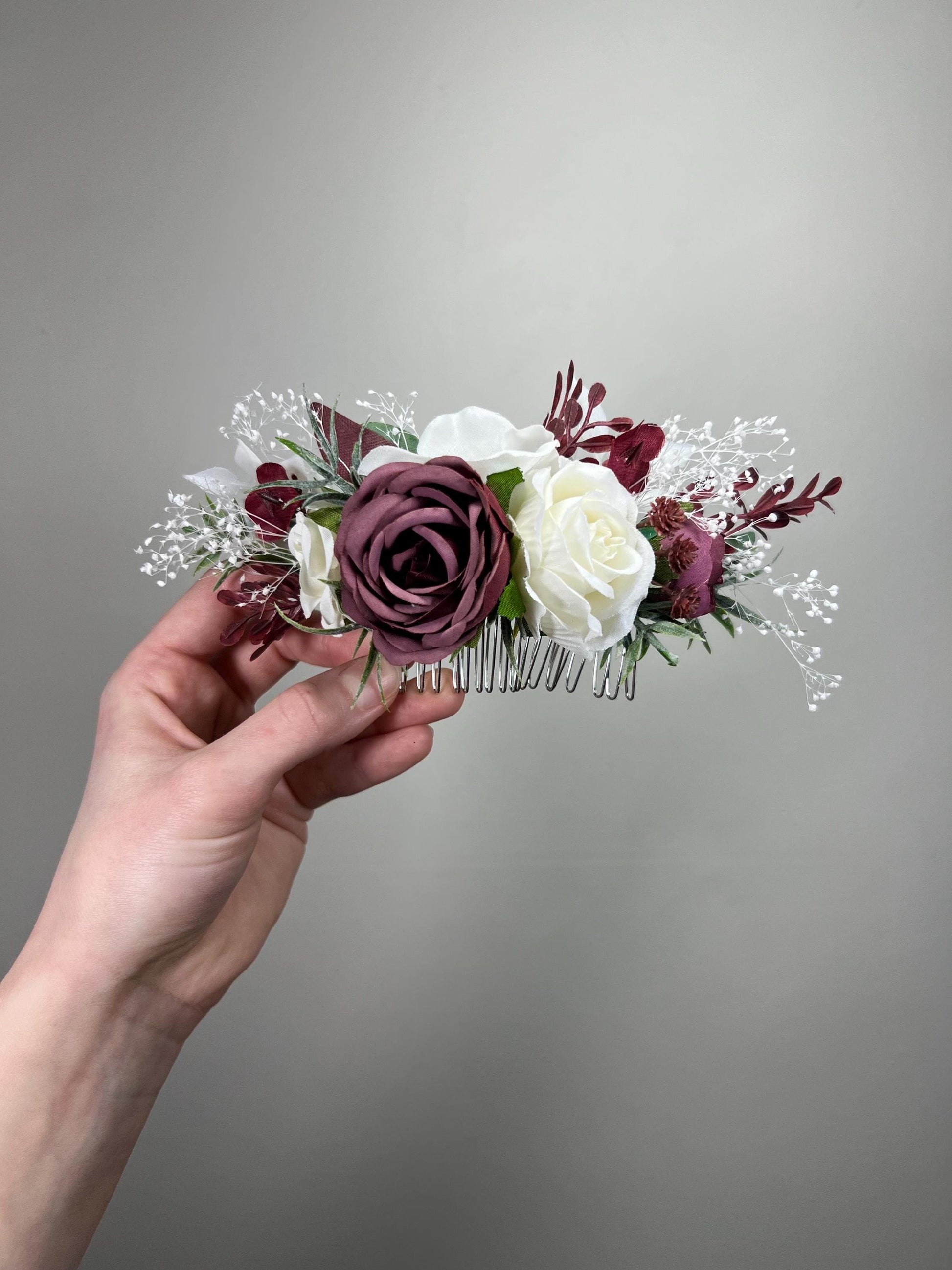 Wedding Bouquet Burgundy Bridal Red Rustic Bouquet Burgundy Bridesmaids White Christmas Bouquet Eucalyptus Dahlia Ivory Artificial Flowers