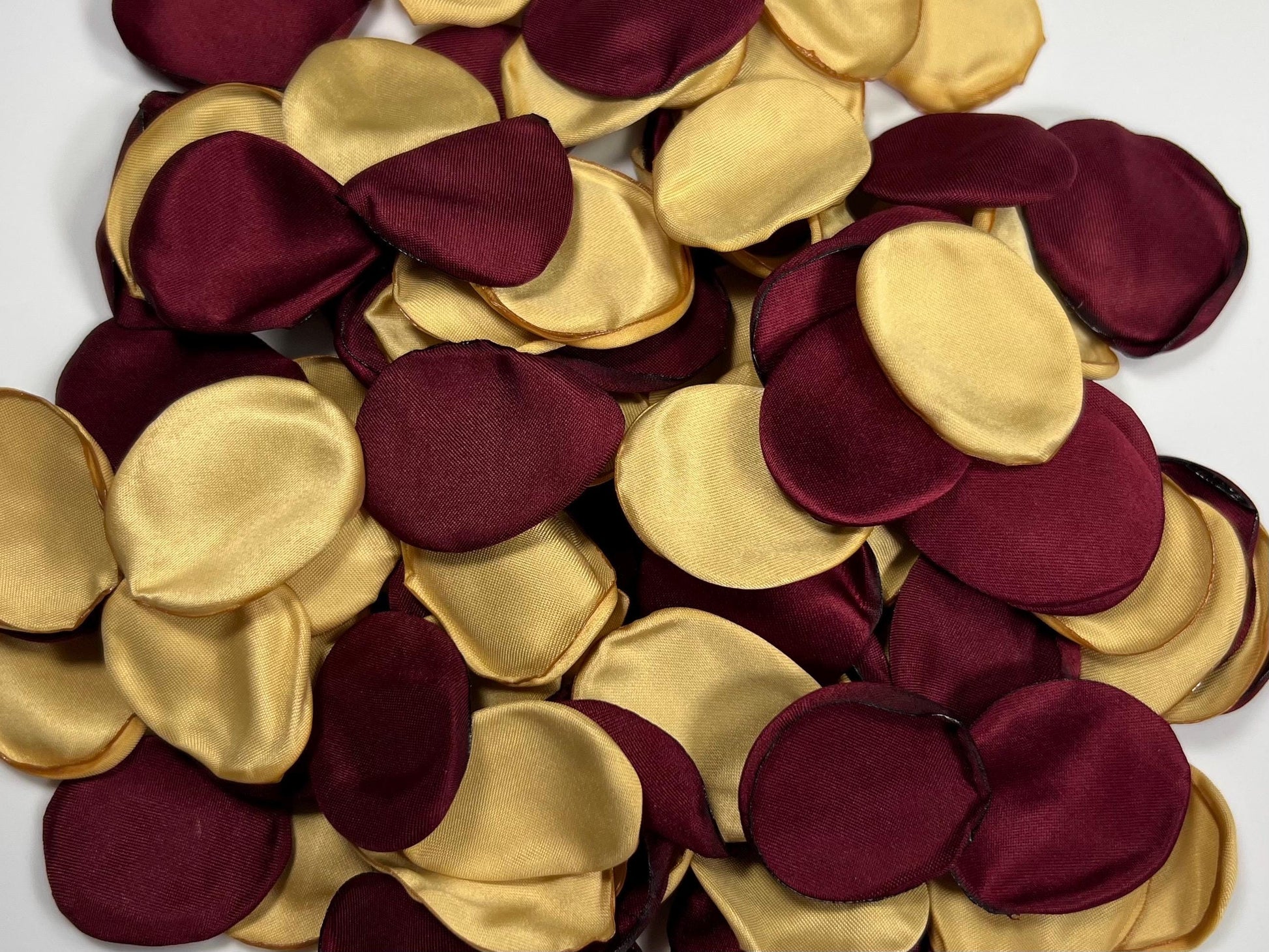 Burgundy Gold Petals Wedding Decor Flower Girl Petals Wine Red Wedding Aisle Decor Flower Petals Gold Ceremony Decor Maroon Confetti