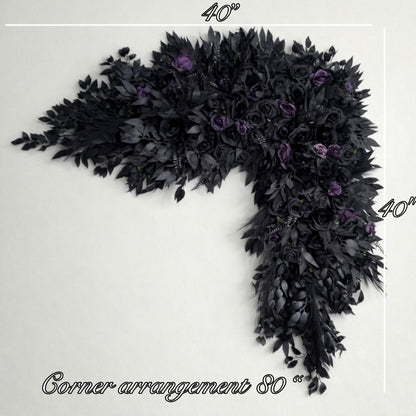 Black Bouquet Wedding Dark Purple Bridal Wedding Gothic Bouquet Black Decor Purple Black Bridesmaids Bouquet Plum Artificial Flower Reddit