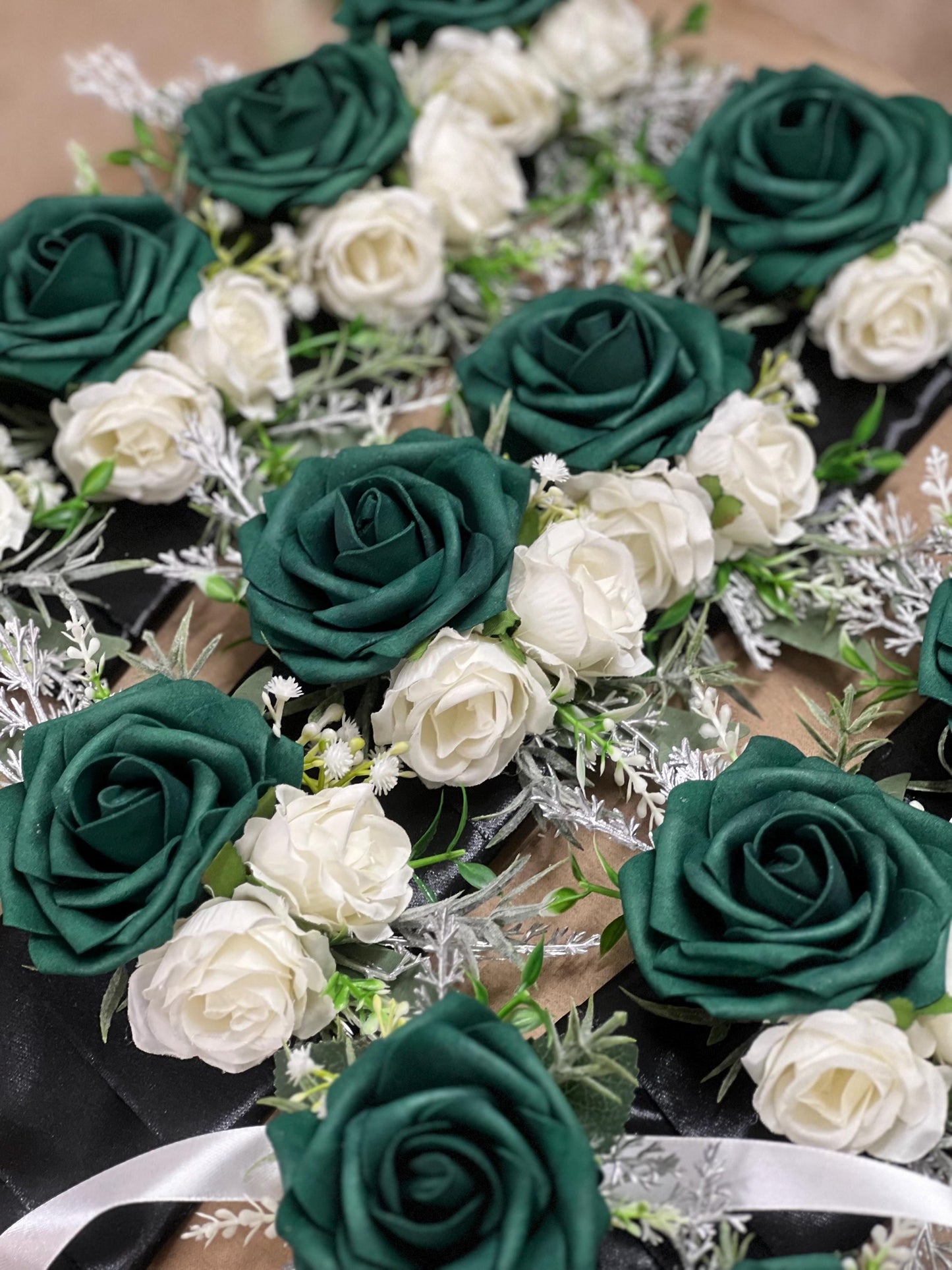 Emerald Green Pocket Boutonniere Wedding Groom Green Boutonnière Square Groomsmen Emerald Green Boutonnière Pocket Forest Green Hunter