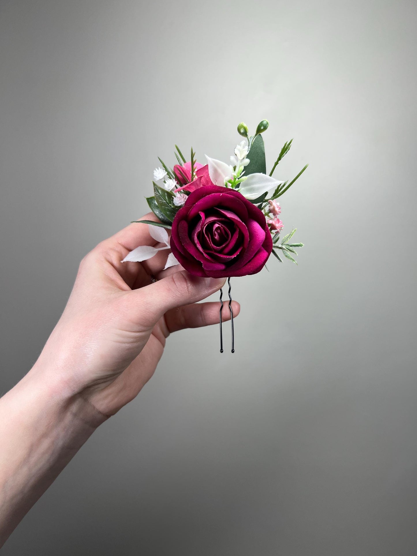 Fuchsia Corsage Wedding White Hot Pink Wrist Corsage Bridesmaids Magenta Raspberry Rose Prom Corsage Greenery Artificial Flowers Reddit