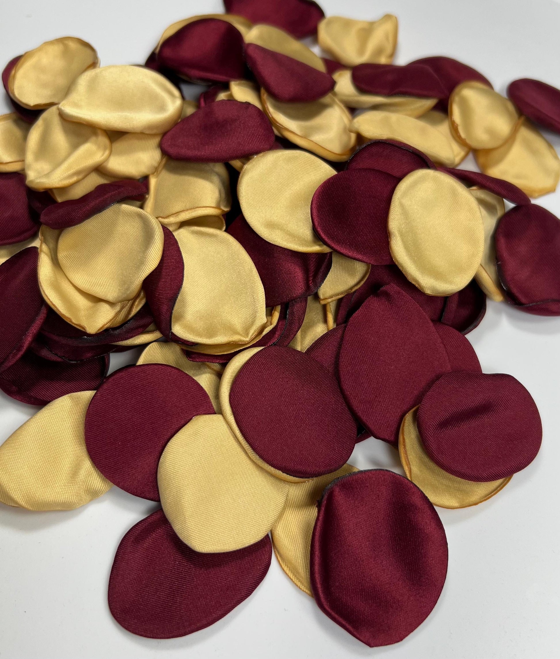 Burgundy Gold Petals Wedding Decor Flower Girl Petals Wine Red Wedding Aisle Decor Flower Petals Gold Ceremony Decor Maroon Confetti