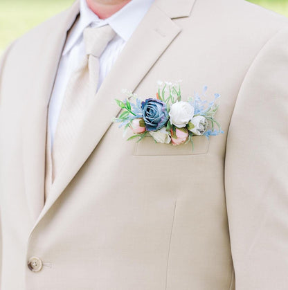 Custom Prom Set Corsage and Boutonniere Made to Match Your Dress