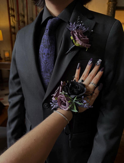 Custom Prom Set Corsage and Boutonniere Made to Match Your Dress