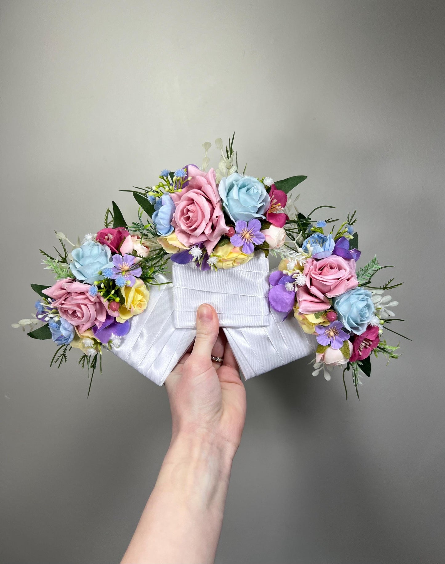 Multicolor Pocket Boutonnière Wedding Wild Flowers Groom Pastel Square Boutonnière Pink Blue Yellow Groomsmen Purple Artificial Flowers