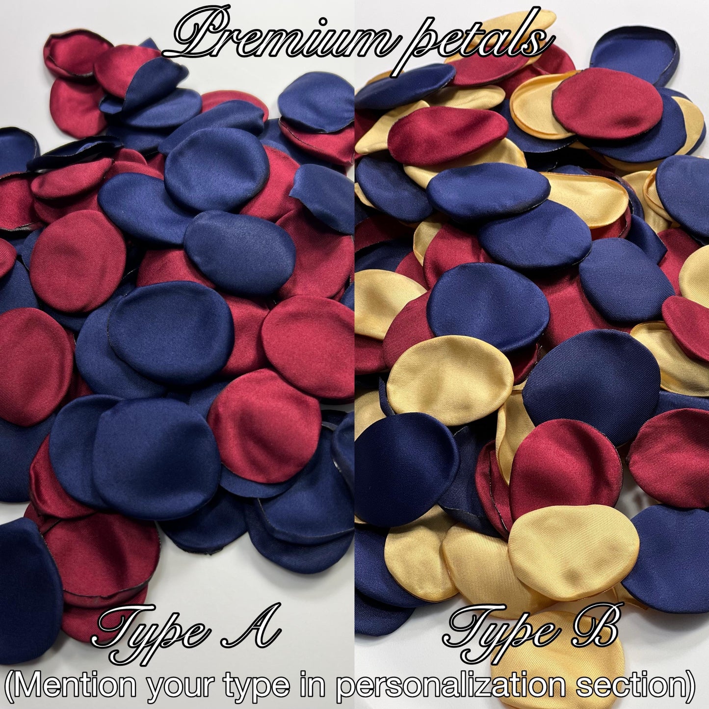 Burgundy Navy Blue Petals, Wedding Silk Rose Petals Satin, Dark Blue Wine Red Petals Flower, Aisle Decor Ceremony